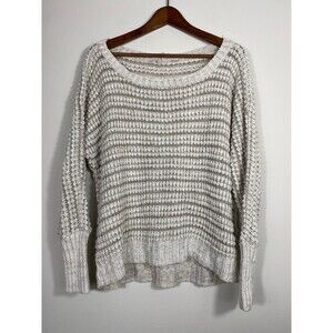 Express Cozy Textured Knit Sweater – Neutral Beige – 100% Acrylic